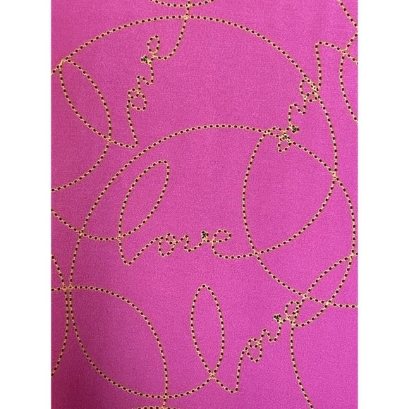 Shavonne Dorsey Gravity Knit Top With Ruffled Chiffon Sleeves Pink Size XL - Picture 5 of 7